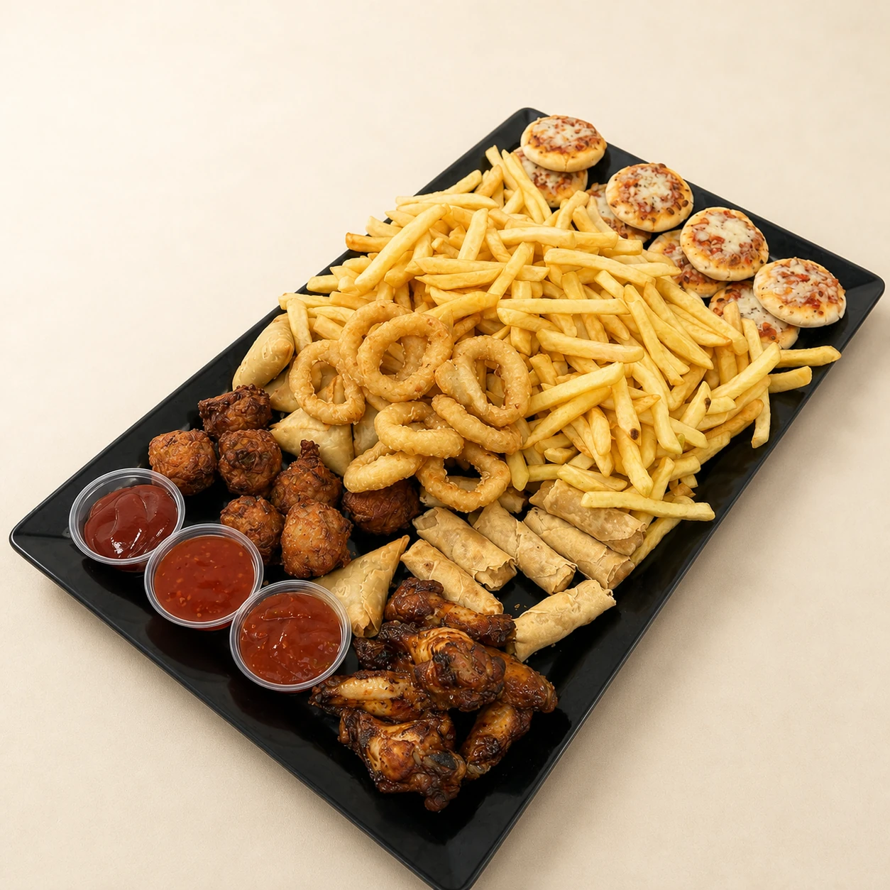 Deluxe Hot Savoury Platter