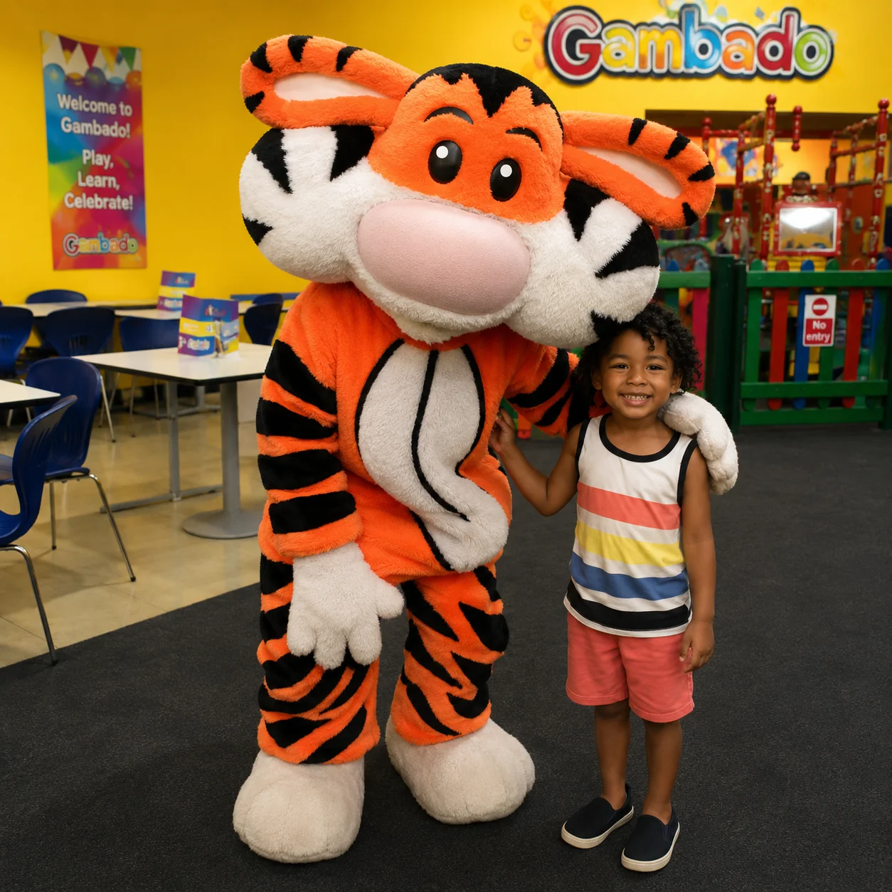 Gambado mascot visit